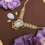 Rose quartz necklace